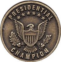 Presidental Champion Award Gold Pin